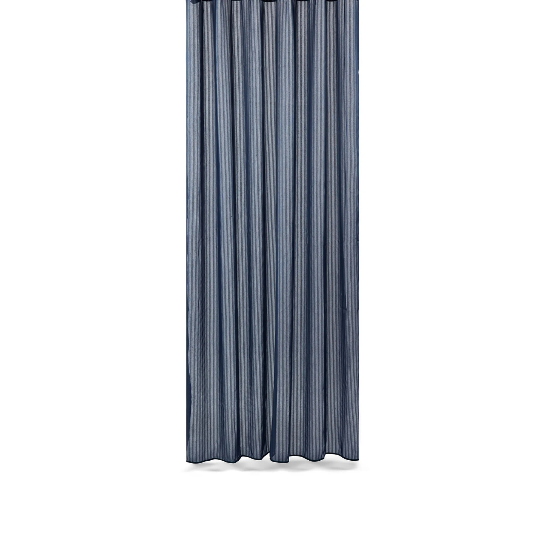Lines Baðiforhang 140X220Cm – Deep Blue