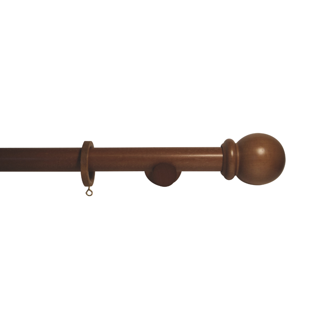 Trægardinstong Sett, 19Mm & 120Cm