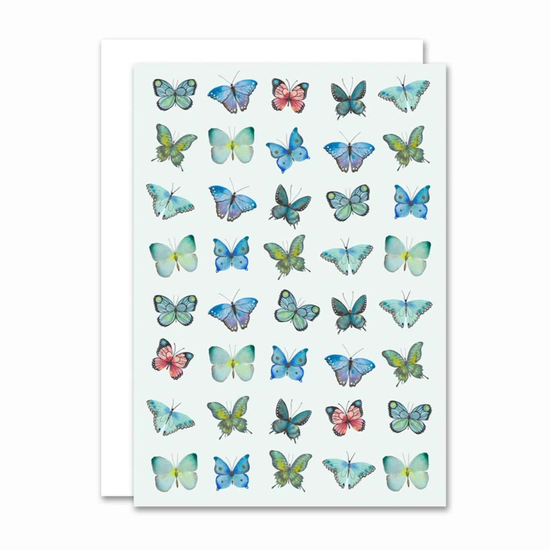 Kort – A5, Papillon Blue